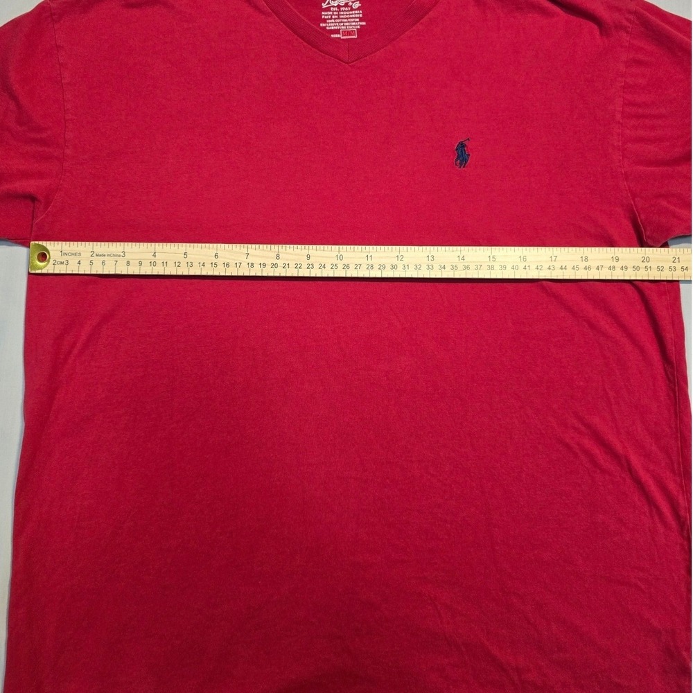 Polo Ralph Lauren V-Neck T-Shirt Bundle 4 Mens (3)L & (1)M Cotton Classic Logo - Picture 7 of 16